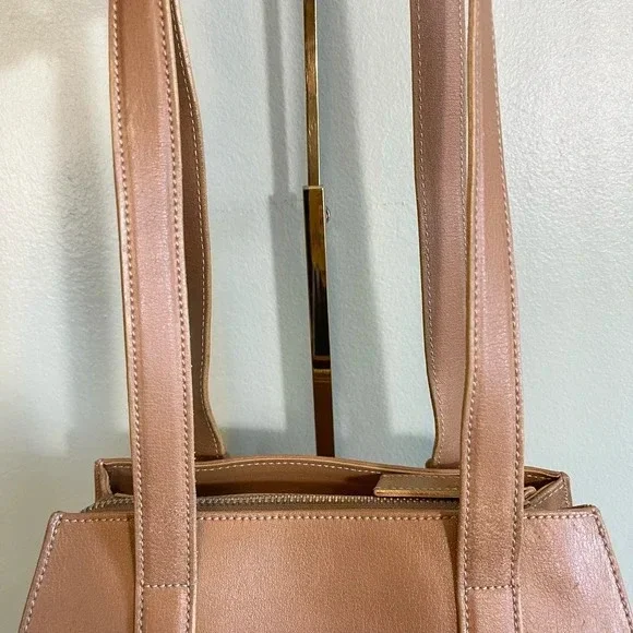 Vintage Luana Women's Brown Crossbody Leather Shoulder Tote Bag Made in Italy - Picture 14 of 16